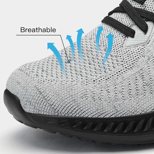 Mens Slip On Wide Walking Shoes Memory Foam Runnning Tennis Shoes Lightweight Breathable Casual Sneakers3