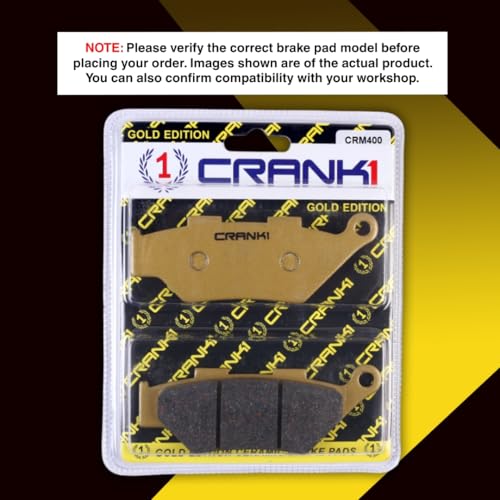 Image of Ceramic Brake Pads Compatible For Benelli Imperiale 400 | Front | CRM400 | 1 Set | Smooth Braking | Heat Resistant | Long Life | Disc Friendly