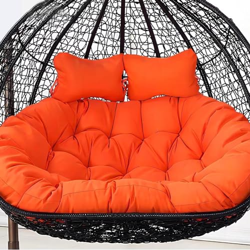 Cojín para Silla Colgante Doble con Funda de Canasta Gruesa Lavable Modelo F