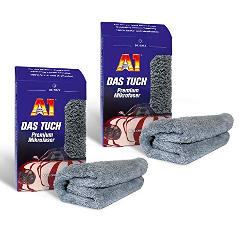 ILODA Set: 1 x 500 ml Dr. Wack A1 HIGH END Spray Wax + 2 X A1 DE doek premium microvezel, lakverzegeling, lakbescherming, autowas, wasverzegeling voor alle autolakken met water-pareleffect - Image 4