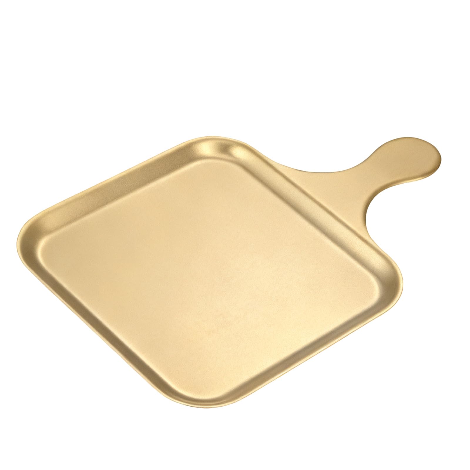 Stainless Steel Square Round Serving Tray for BBQ Steak Snacks Dishwasher Safe Rustproof Outdoor Camping Square Appetizer Platter