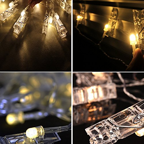 Warmoor 30 Led Photo Clips String Lights, 3M 10Ft Fairy Starry Lights Wall Decoration Light For Hanging Photos Paintings Pictures Cards Memos, Usb Powered, Warm White #TOP5
