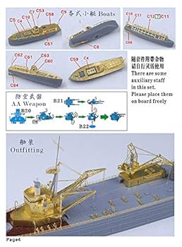 1/700 日本海軍工作艦 明石 アップグレードセット Amazon | 1/700 日本海軍工作艦 明石 アップグレードセット
