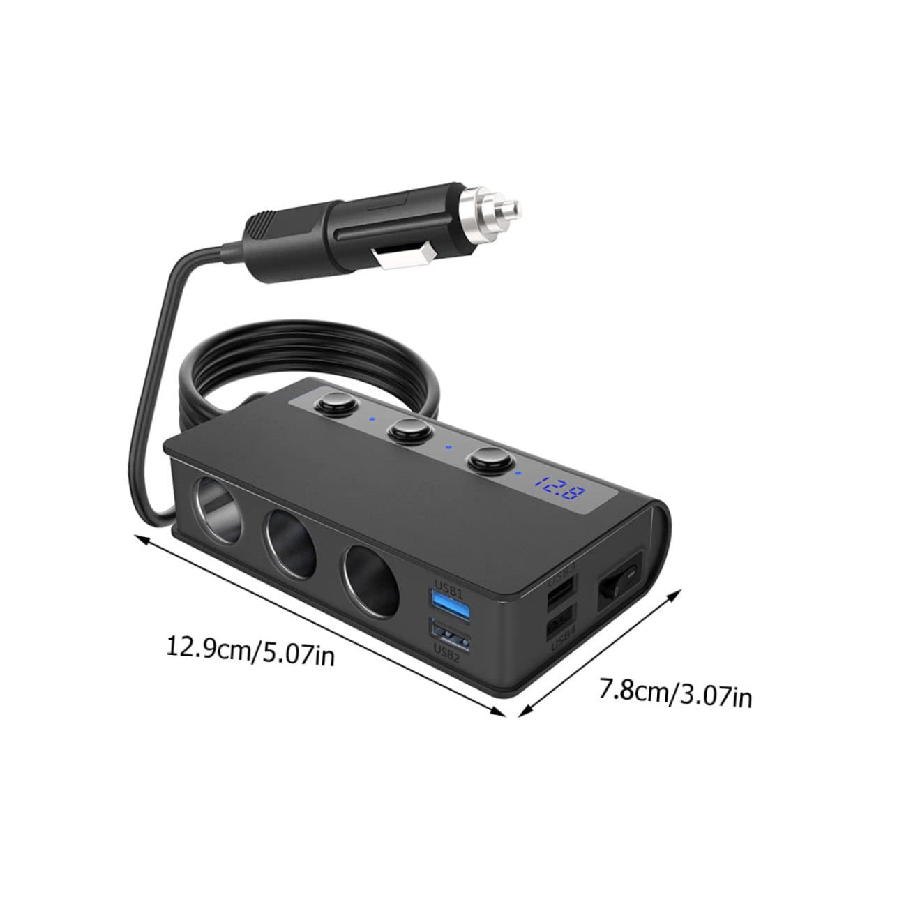 180w Cargador De Coche USB y De Mechero Adaptador Multipuerto para Dispositivos Móviles y Accesorios De Vehículo