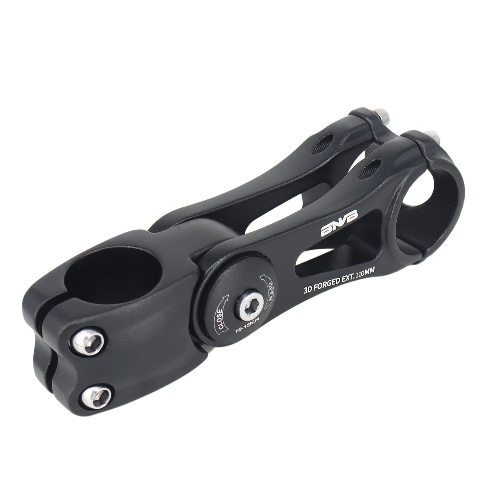 PLATTBK Attacco Manubrio Regolabile MTB 31.8 mm Pipa Manubrio Gravel Bici da Corsa 35 Gradi Prolunga Biciclette Alza 90/110/145mm