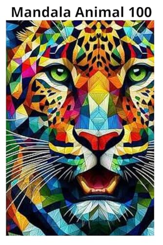 Mandala animal 100: livre coloriage adulte