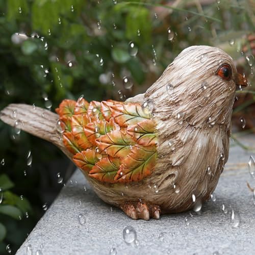 Figurine oiseau miniature décoration jardin bureau résistant la casse - 8