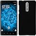 Produktbild PhoneNatic Case kompatibel mit Nokia 8 - Hülle schwarz gummiert Hard-case Cover