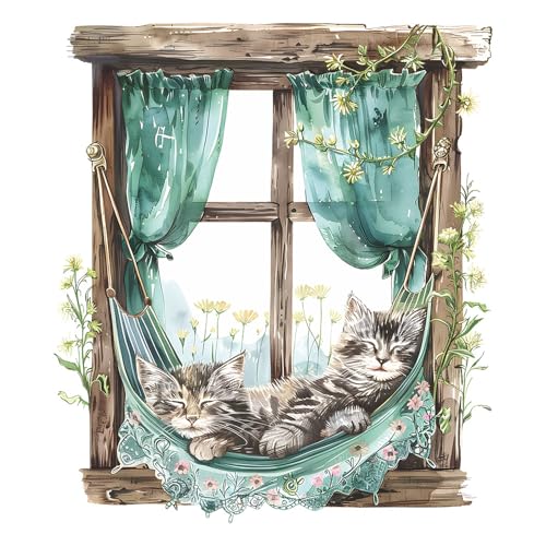 BooDecal 19.6 x 22.4 inches Vinilo Decorativo de Gatos miniatura 1