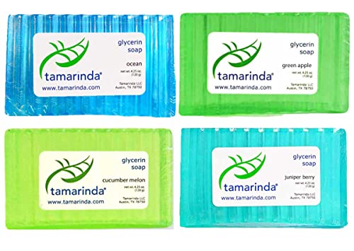 tamarinda Glycerin Soap - 4 Bar Fresh Collection