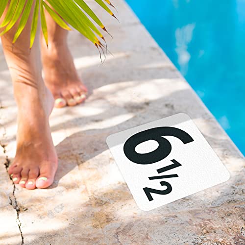 Marcador adhesivo de profundidad para piscina de 6x6 pulgadas miniatura 4