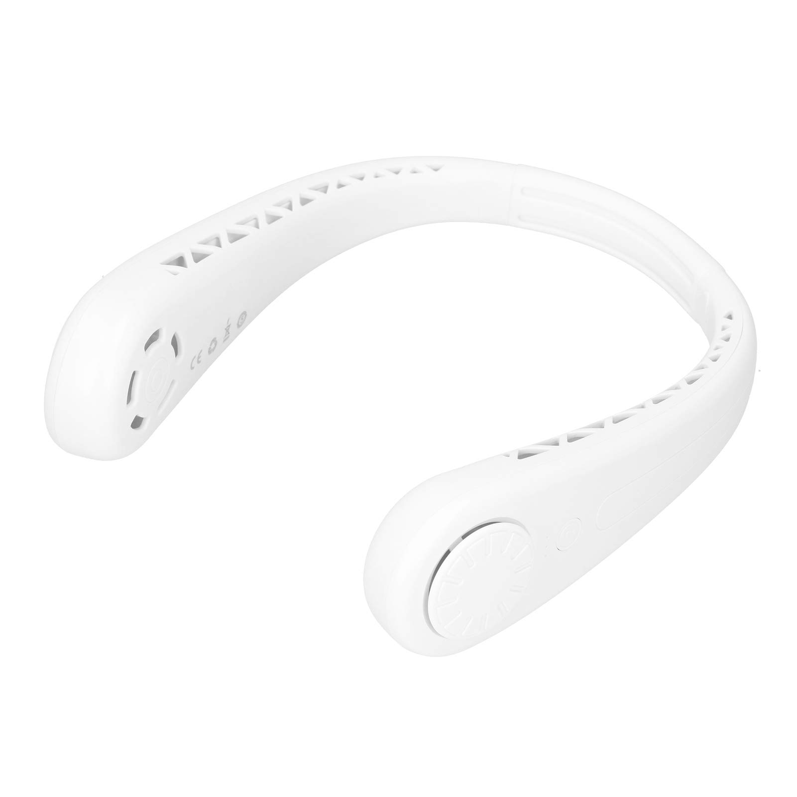Ventilatore Da Collo Portatile 2600 MAh, Mani Libere, 7 Pale Per Lato, 3 Velocità, Con Luce LED, Per Outdoor