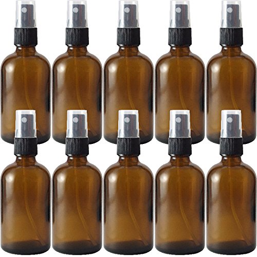 ガラスビン.com 遮光瓶 100ml SYA-T100cc黒スプレー10本セット スプレーボトル 携帯用遮光スプレーボトル 化粧水 ボトル 香水瓶 Amazon | ガラスビン.com 遮光瓶 100ml SYA-T100cc黒スプレー10本