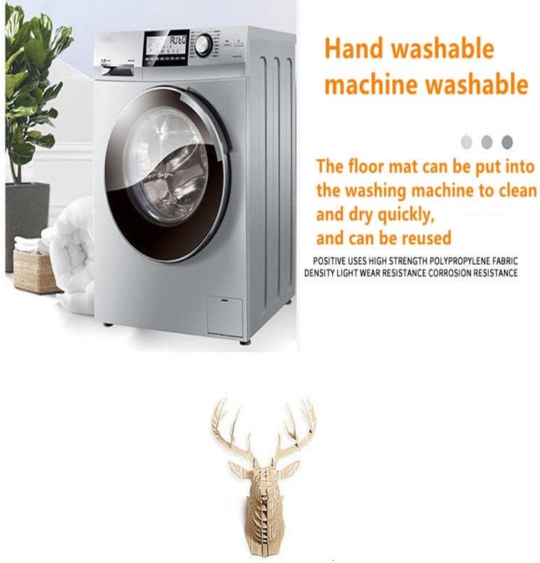 Miniatura 2 de Alfombra de baño de felpilla de microfibra semicircular antideslizante, súper absorbente, de secado rápido, alfombra de ducha suave y lanuda lavable