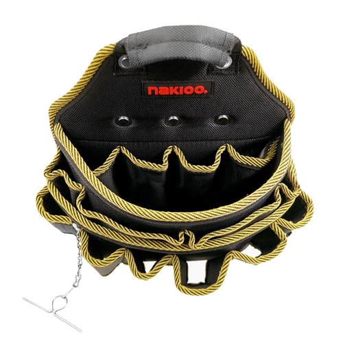 BAILEYU Tool Pocket Pouch Belt Tool Bag Quick-Hook Maintenance Carpenter Electrician Tool Waist Holder for Home Garden RV Cleaning