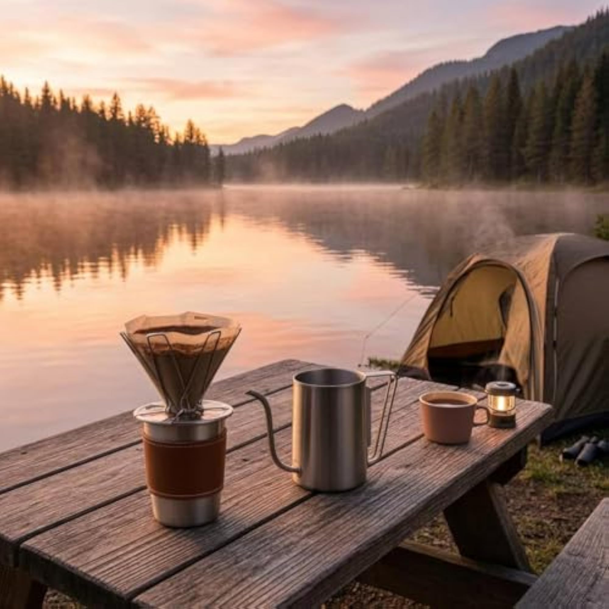 BNF® Portable Pour Over Coffee Brewer, Outdoor Use Kit