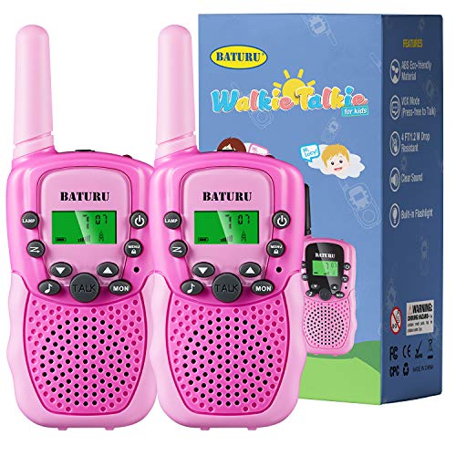 BATURU Kids Walkie Talkies for Girls, Kids Birthday Gifts Toys for 4 5