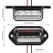 Mudder 4 Packs 12V 6 LED License Plate Light Waterproof License Plate Lamp Taillight for Truck SUV Trailer RV Trucks and Boats License Tags