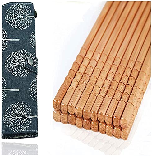 Reusable Bamboo Chopsticks Set with Travel Case