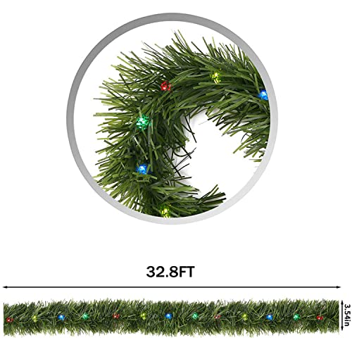 Ccinee DK085S3P1 33 Feet Pre-Lit Christmas Garland thumb #2