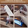 UHAPEER 88PCS Leather Crafting Kit: Leather Working Tools and Supplies for Adult, with Stamping Dyeing Carving Tools, Video Tutorial for Beginners to DIY Earring Wallet Keychain Wristband #2