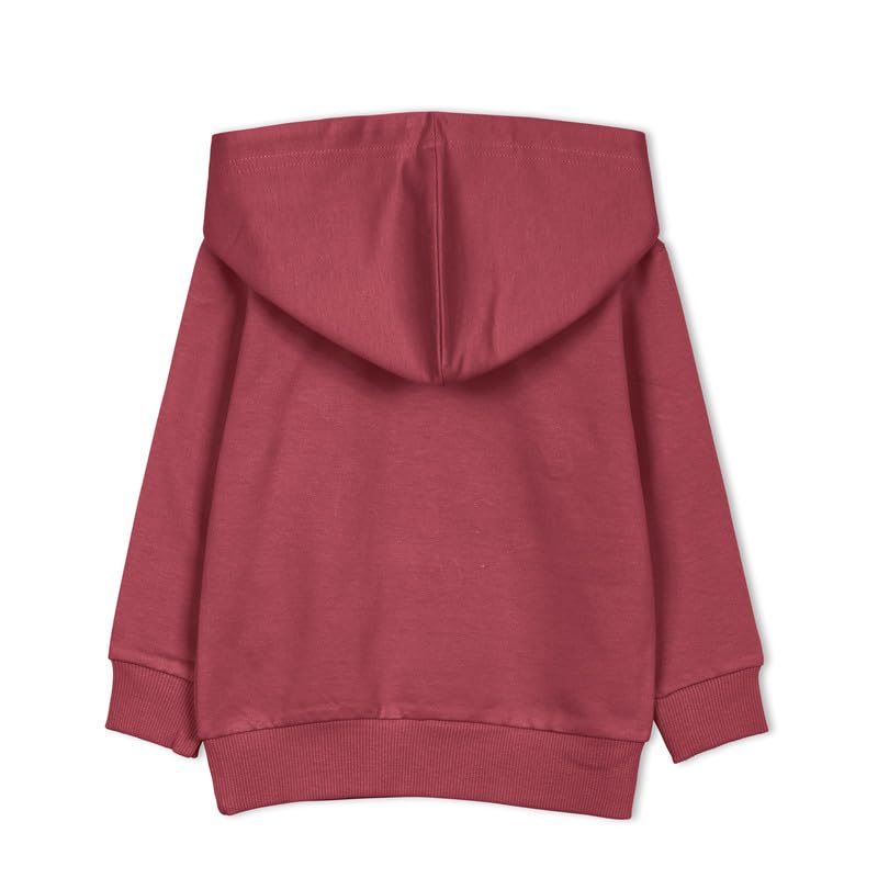 ARIEL Kids Cotton Fleece Full Sleeve Hoodie Sweatshirt for Boys and Girls (CHNLY-BURG-TEDY8-23YRS) Burgundy - Image 7 thumbnail