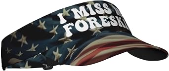 Sun Visors I Miss My Foreskin Sunscreen Sport Baseball Empty Top for Women Men Black