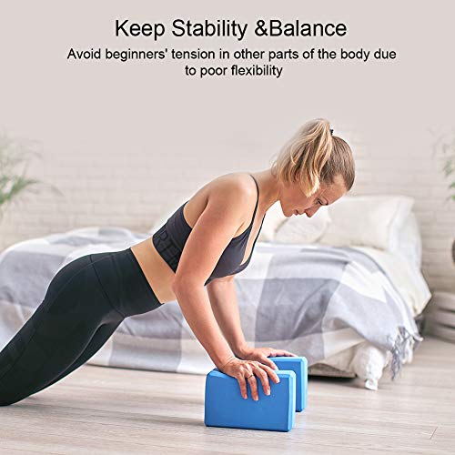 image for ALKAI 2 Pack Yoga Blocks Non-Slip, High Density EVA Foam Blocks for Yo