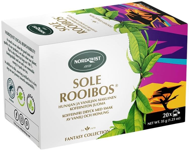 Nordqvist Sole Rooibos Caffeine-Free Tea 10 Boxes of 35g 12oz SÖPÖSÖPÖ pack (SOPOSOPO)