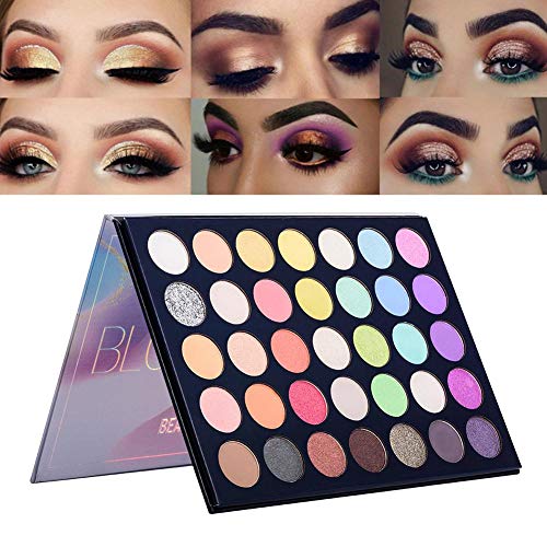 Beauty Glazed Blooming UP Maquillaje profesional de sombras de ojos coloridas 35 Sombra de ojos mate brillante y… - Imagen 3
