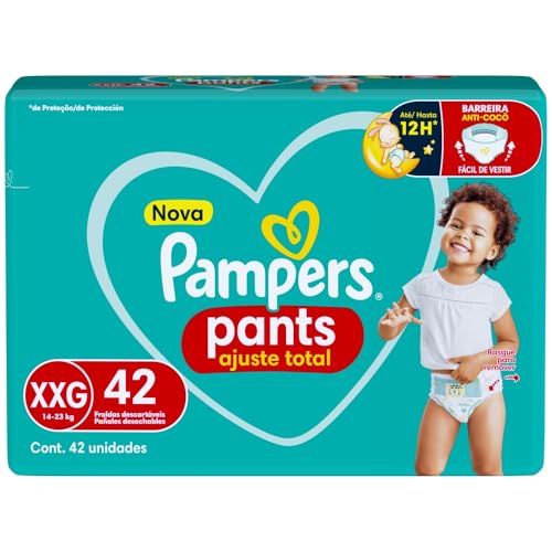 Encontraproduto.com.br - Fralda Pampers Pants Ajuste Total Tamanho XXG Pacote 42 Unidades