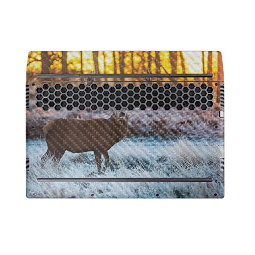 Image of MightySkins Carbon Fiber Skin Compatible with Alienware M17 R5 (2022) Full Wrap Kit - Buck | Protective, Durable Textured Carbon Fiber Finish | Easy to Apply & Change Styles | Made in The USA