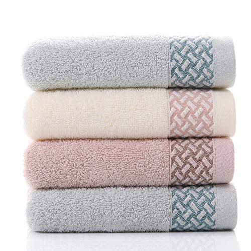 Aututer 2 o 4 Paquetes de Toallas algodón Bordado Pareja Vida Lavado 