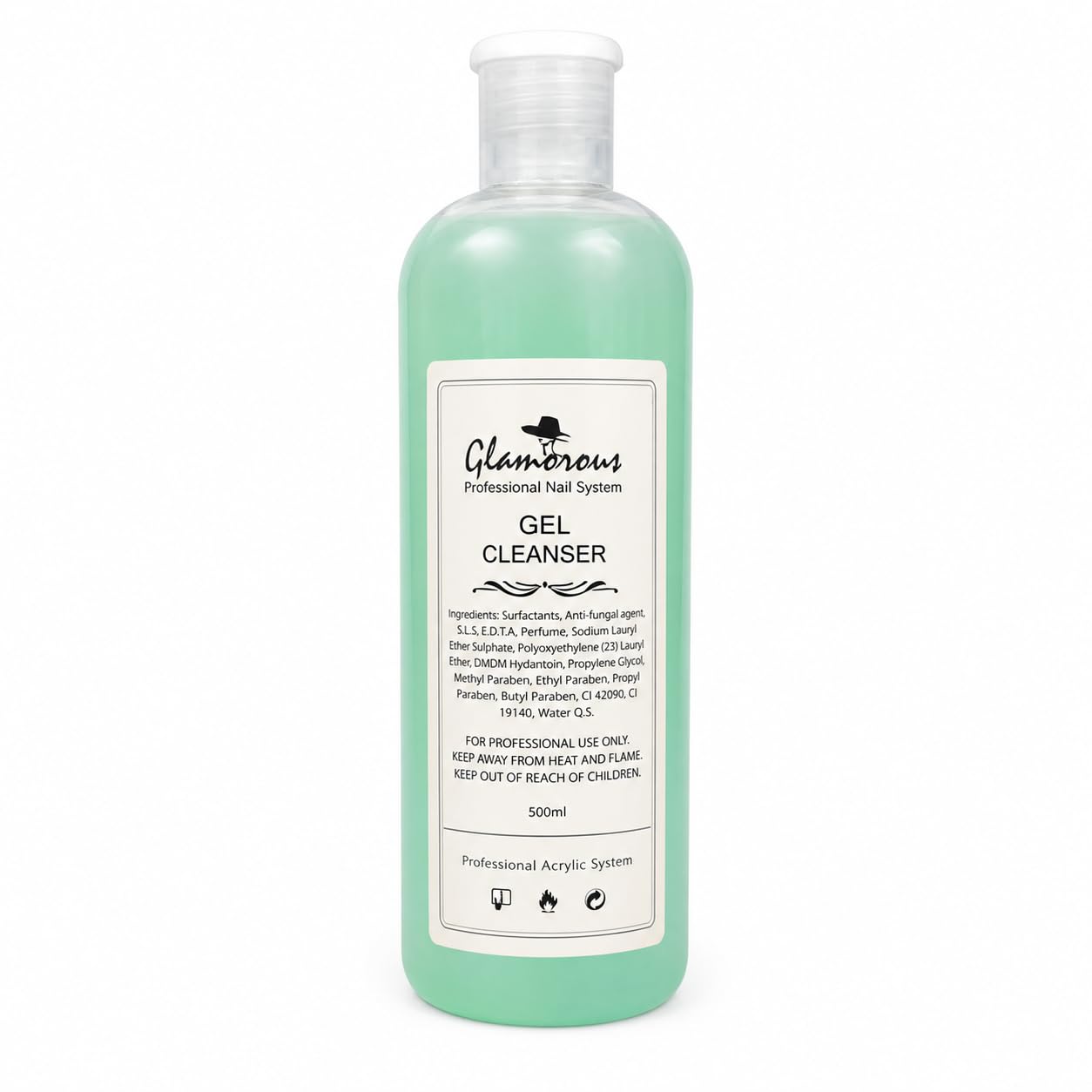 Glamorous Professional Nail System Gel Cleanser, Removes Tacky Residue & Oils, Streak-Free Finish, 500ml-picture-35