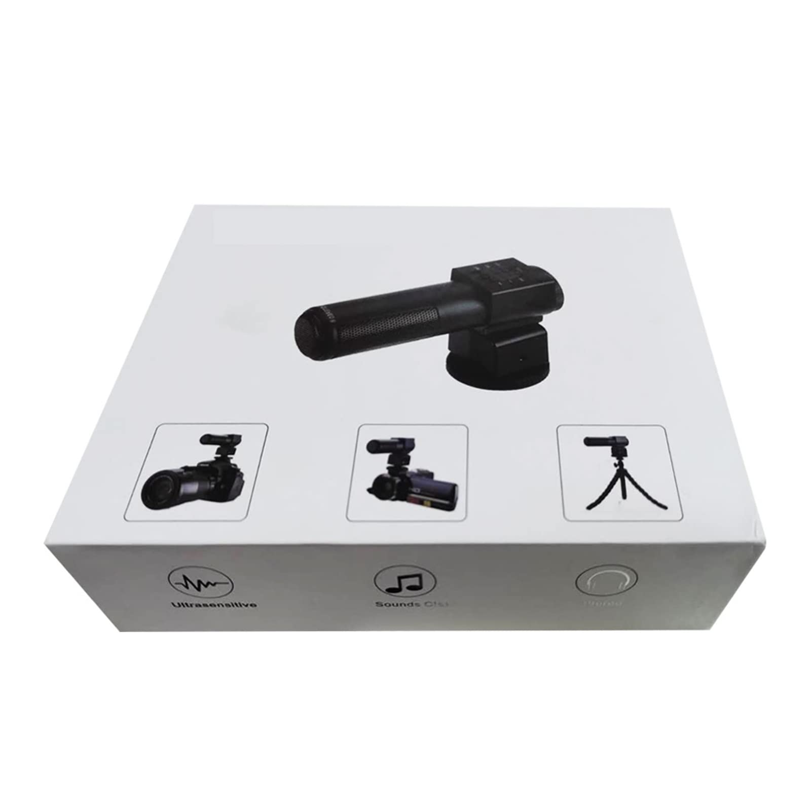 Videocamera Telecamera Fotocamera e microfono video Studio professionale Video digitale Stereo Registrazione Microfoni da 3,5 mm for fotocamera
