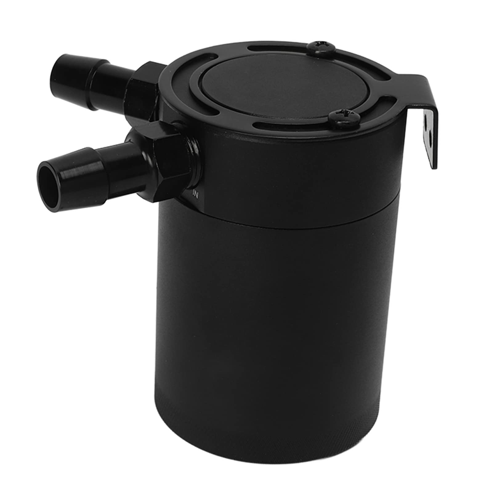 Oil Catch Reservoir, 2 porty Oil Catch Can z zaworem spustowym 300 ml stop aluminium uniwersalny zbiornik na Catch Baffled