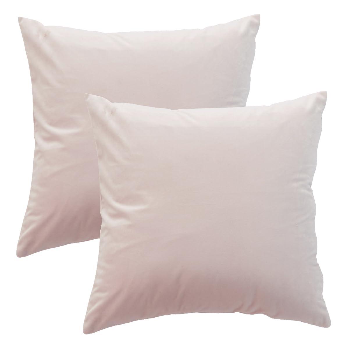 GONOVE Cushion Covers 55x55cm Decorative Modern Throw Pillow Case Pack of 2 Velvet Soft Pillow Cushion Covers Square Light Pink Pillowcase for Livingroom Sofa Bedroom — image 1