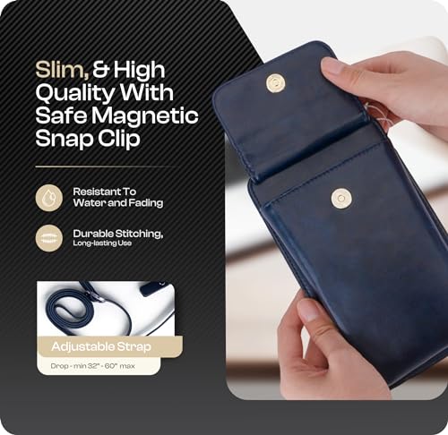 Image of Claasico Crossbody Phone Purse for Women - RFID Phone Case Wallet w /Magnetic Closure & Separate Zipper Pocket Crossbody Bag