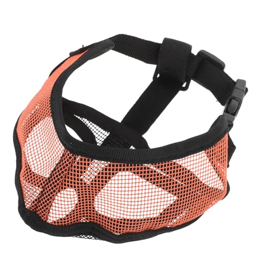 TOYANDONA Adjustable Breathable Mesh Dog Muzzle for Biting and Barking Comfortable Mouth Mask for French Bulldogs and Nosed Dogs Safe Practical Design Suitable for Outdoor Use
