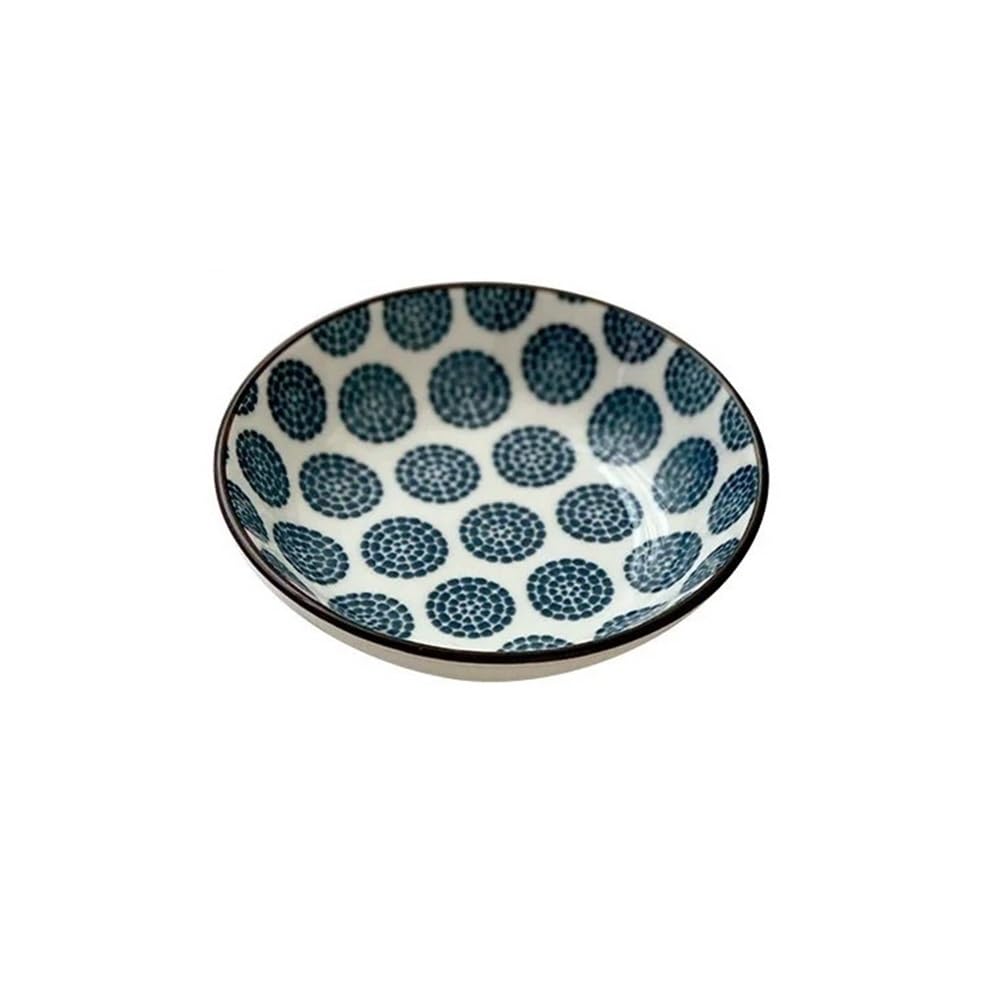 Mini Piatto di condimento for piatti salsa aceto in ceramica(Blue)