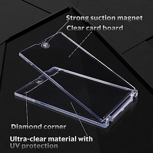 Magnetic card holders 35 PT Trading Cards Protectors Clear Acrylic card holders for Baseball Football Sports Card Trading Cards Game Card (10 Pack) - Image 3