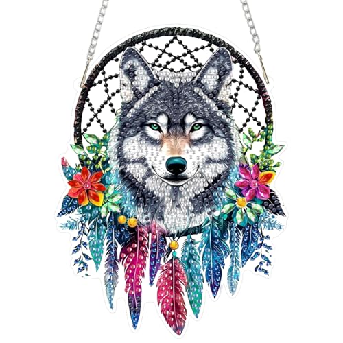 SENQAO Wolf Diamond Art Hanging Kit