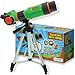 Nature Bound Telescope for Kids and Beginners, 16X Magnification and 15mm Lens for Indoor and Outdoor Use - Adjustable Tripod Included - for Kids Ages 6+, Green (NB538)