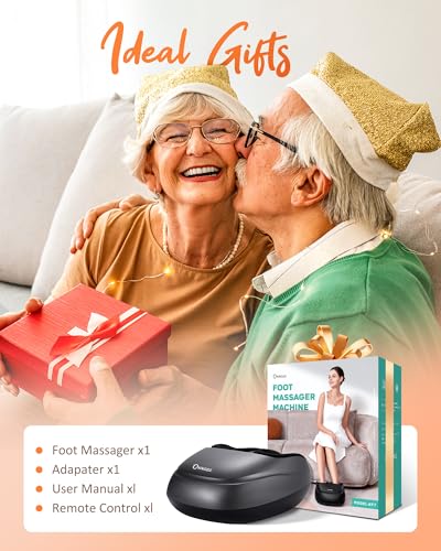 KNQZE Shiatsu Masajeador de Pies con Calor, Amasamiento, Rodillos y Compresión de Aire, 2026 Eléctrico Masajeador Pies para Fascitis Plantar y Alivio del Dolor, 3 Modos de Calor y Masaje, Regalo, Gris - imagen 9