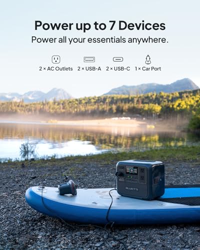 BLUETTI Portable Power Station AC70 with 100W Solar Panel Included, 768Wh Solar Generator with 2 1000W AC Outlets, 0-80% in 45 Min, LiFePO4 Power for Camping - Image 5