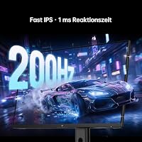 KTC 27 Zoll QHD Gaming Monitor, 2560×1440, 200Hz (OC 220Hz), Fast IPS, 1ms GTG, Adaptive Sync, HDR400, 10 Bit, 1,07 Mrd. Farben, ΔE<2, 99% sRGB, 2×DP 1.4, 2×HDMI 2.0, VESA 100×100 mm, H27T7P – Ansicht 3
