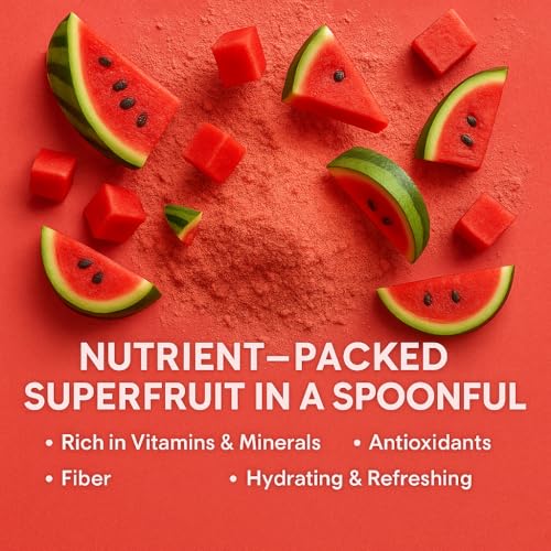Image of Confect Watermelon Powder | Pure & Natural Fruit Powder for Smoothies, Baking, Beverages, Juices, Tea & DIY Recipes | Vegan, Gluten-Free, No Added Sugar - 200 Gms