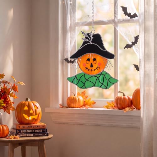 Amyhill Fall Scarecrow Stained Glass Window Suncatcher by Amyhill - Used condition - Image 6