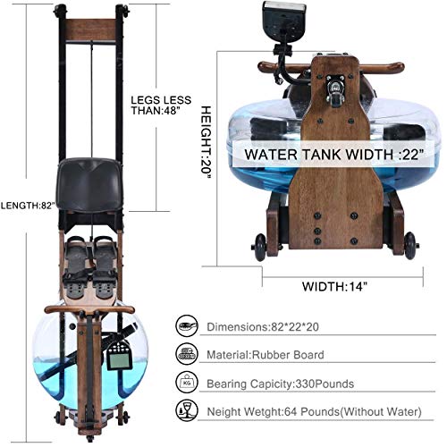 trunk water rower folding system