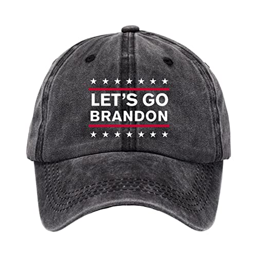 Baseball Kappe Unisex Denim Kappe, Let's Go Brandon Unisex Benutzerdefinierte Klassischer Hut Sport Casual Sonnenhut, Personalisierte Baseball Kappe Für Lauftraining Im Freien, Lustiges Geschenk Cover